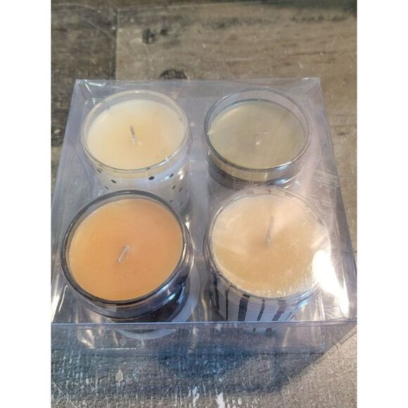 Halloween candle vanilla scent set spider bat striped - Picture 3 of 5